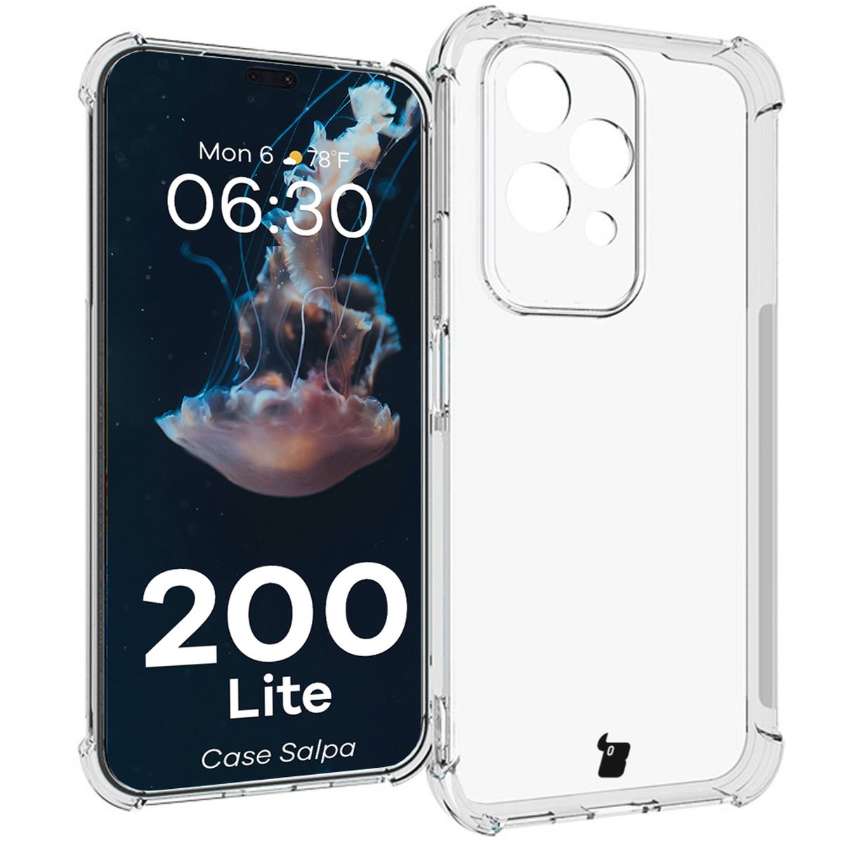 Przezroczyste etui Bizon Case Salpa do Honor 200 Lite